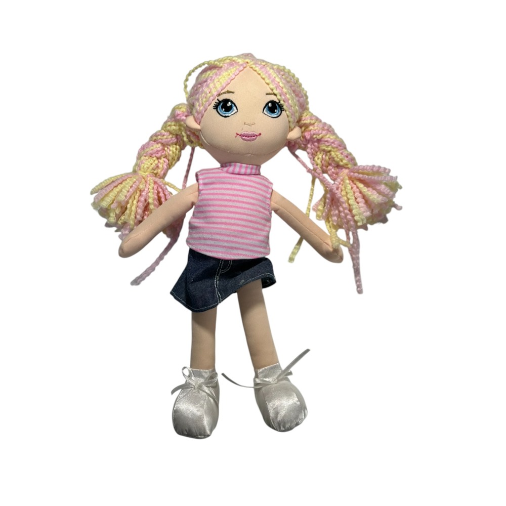 Ganz This is Me! Luna Stuffed‎ Toy Doll, 12" with Pink and Yellow Hair